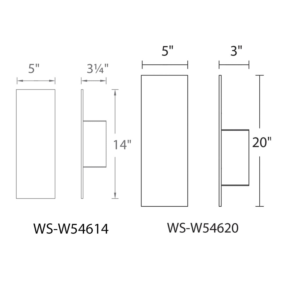 Icon 20in LED Indoor and Outdoor Wall Light 3000K in Bronze