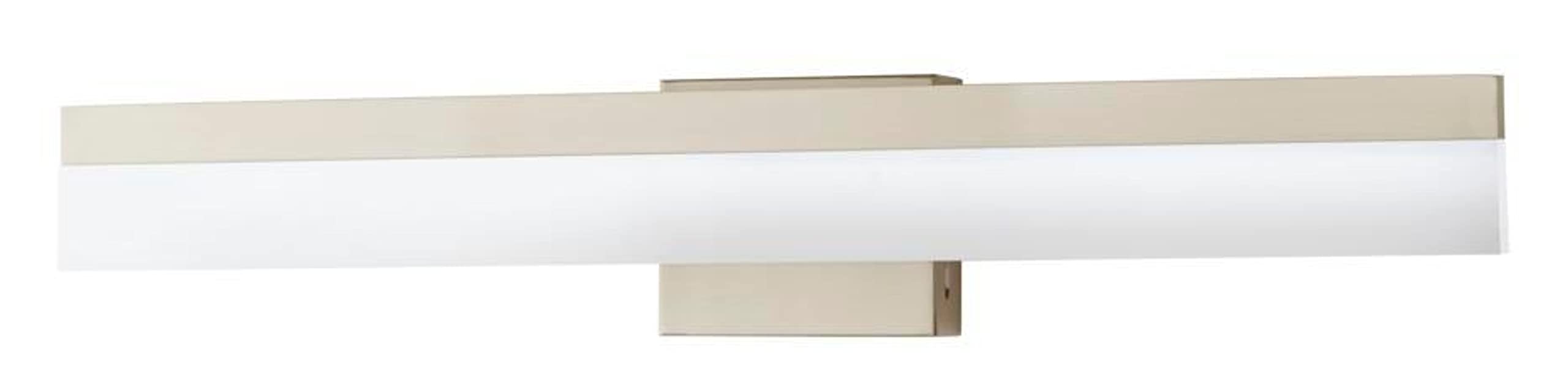 SHAKLAK Eldridge 24 in. 1-Light Brushed Nickel LED Bathroom Vanity Light Bar