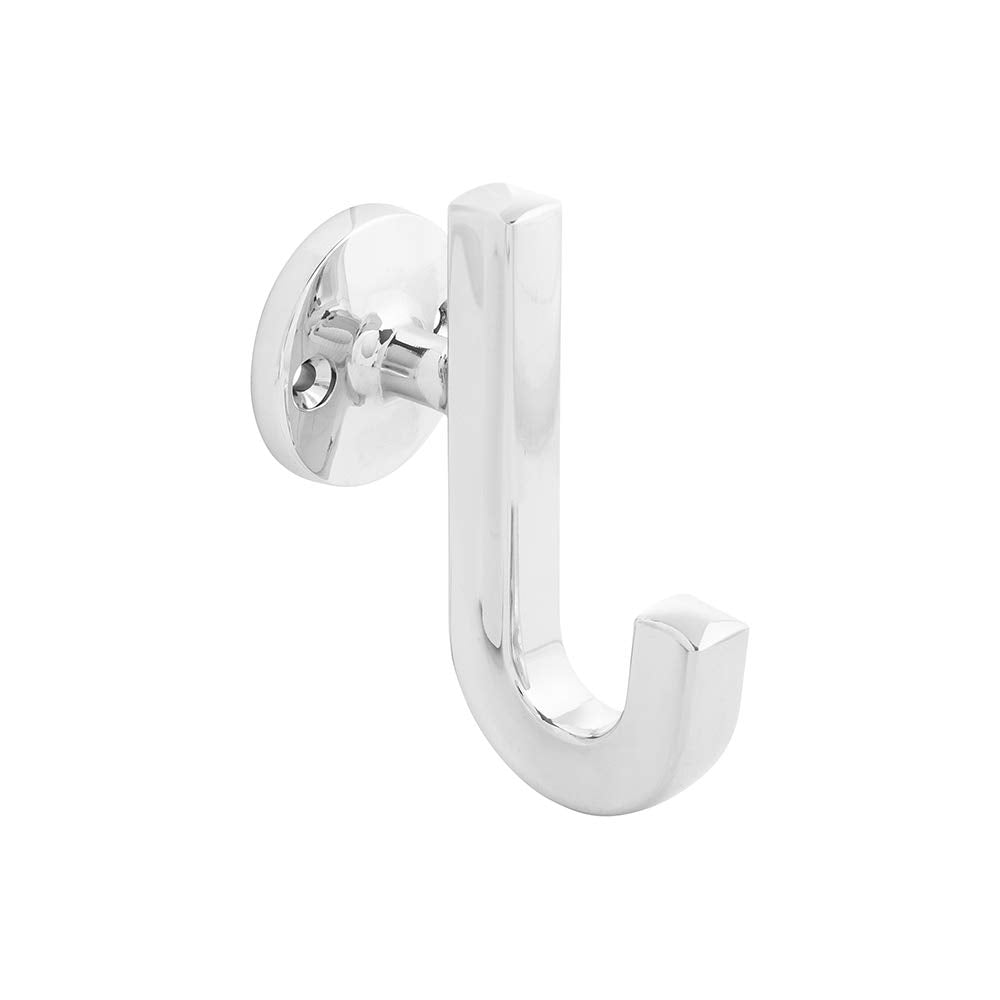 Hickory Hardware H077888CH Woodward Collection Hook 1-1/8 Inch Center to Center Chrome Finish