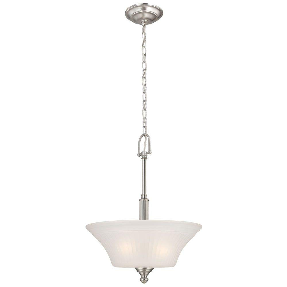 Commerical Electric3-Light Brushed Nickel Pendant