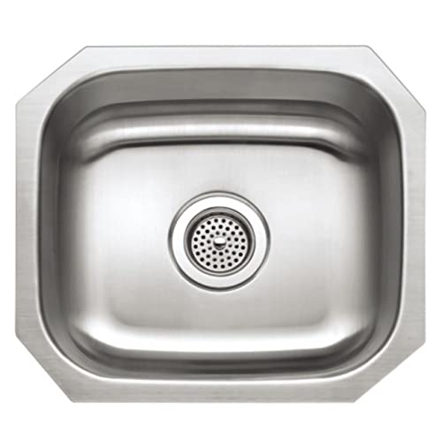 PROFLO PFUC109 PROFLO PFUC109 16" Single Basin Undermount Stainless Steel Kitchen Sink