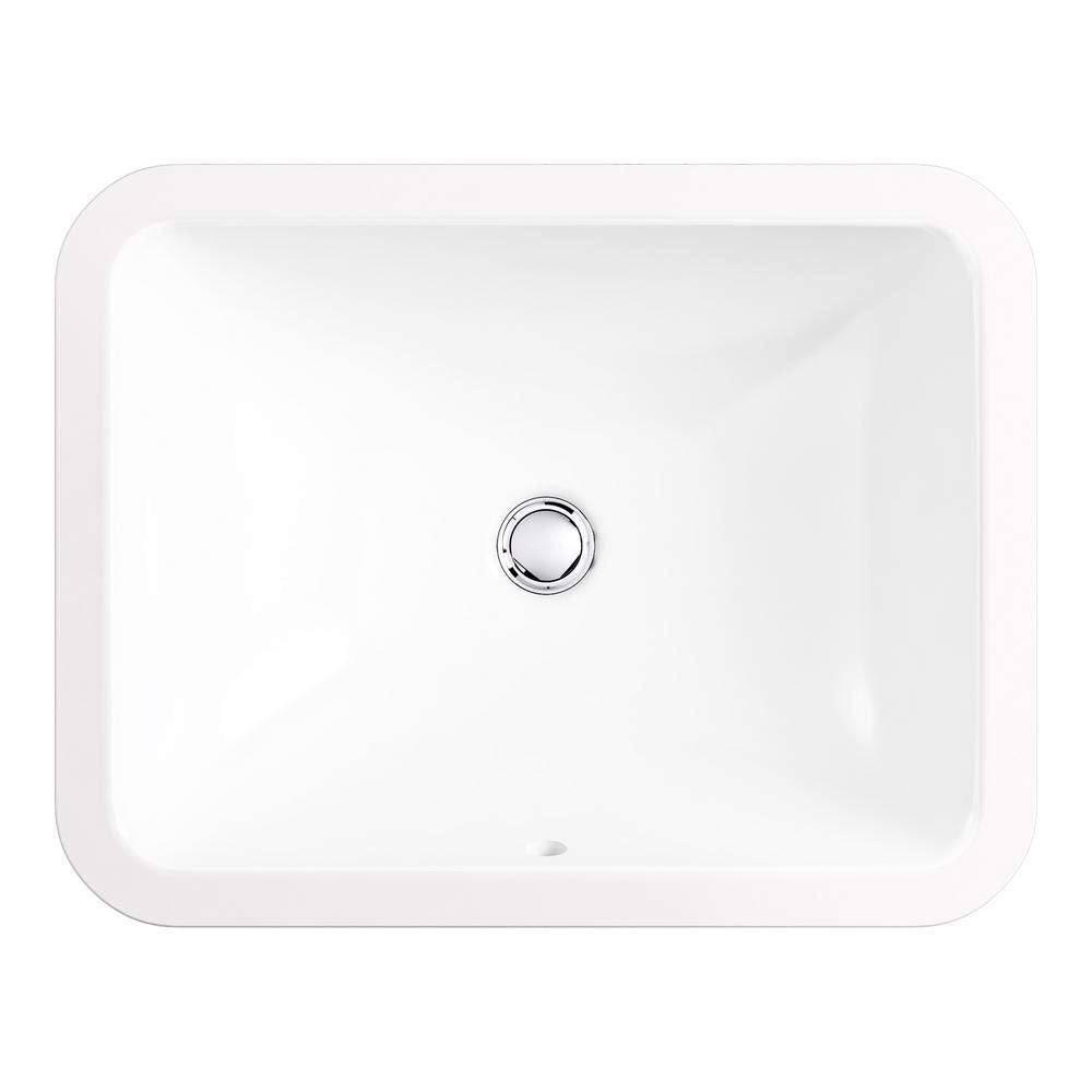 Kohler Caxton Rectangle Under Mount Bathroom Sink in White