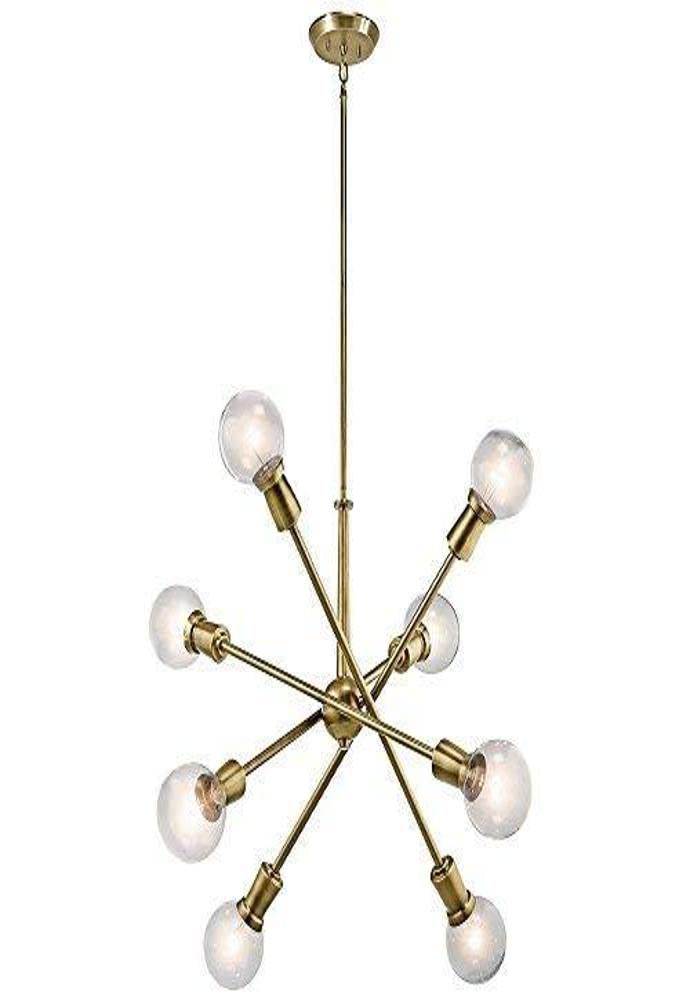 Kichler Armstrong 26" 8 light Chandelier Natural Brass