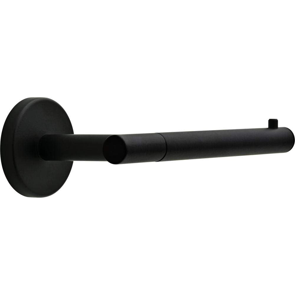 Delta Lyndall Single Post Toilet Paper Holder in Matte Black