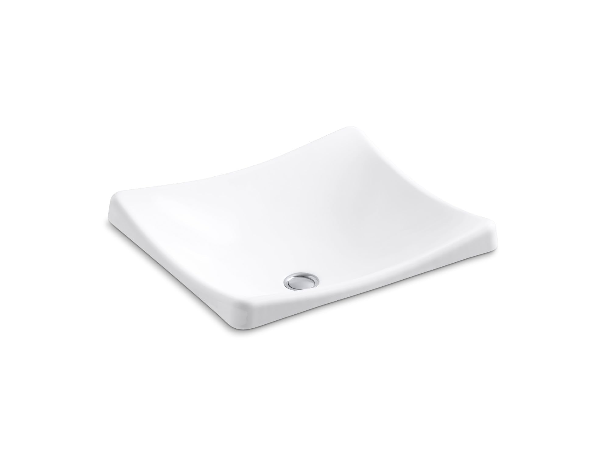 Kohler DemiLav Wading Pool vessel bathroom sink, White