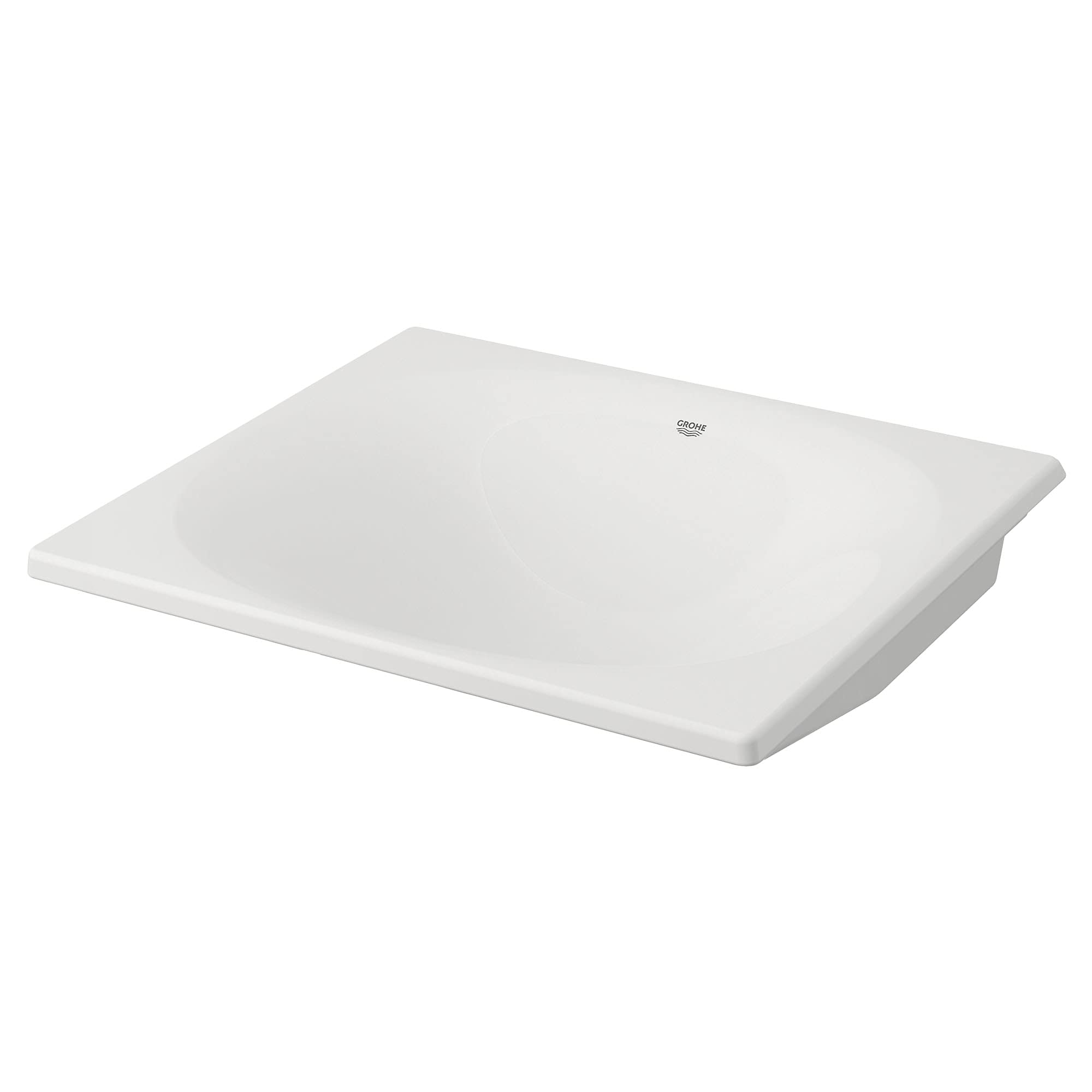 GROHE 39660000 Eurocube Bathroom Sink, Alpine White