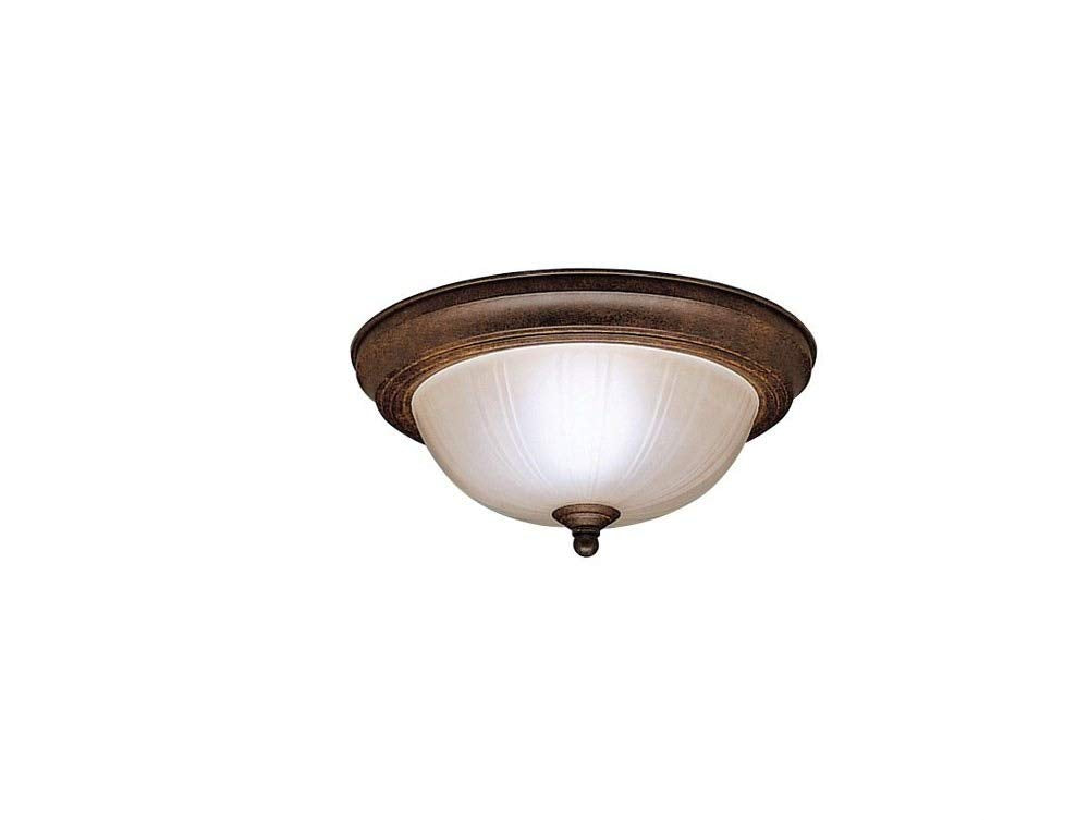 Kichler 8653TZ Flush Mount 2-Light, Tannery Bronze