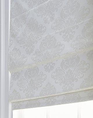 Curtainworks 6Z200607SV Damask Window Shade, 45" W x 64" L, Silver