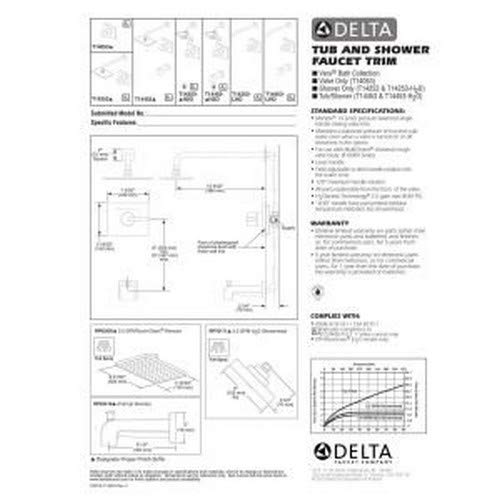 Delta Faucet Vero 14 Series Single-Function Shower Handle Valve Trim Kit, Champagne Bronze T14053-CZ (Valve Not Included) 3.00 x 7.00 x 3.00 inches