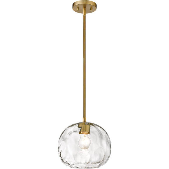 Z-Lite 490P10-OBR Chloe - 1 Light Pendant in Urban Style - 10 Inches Wide by 10 Inches High, Finish Color: Olde Brass