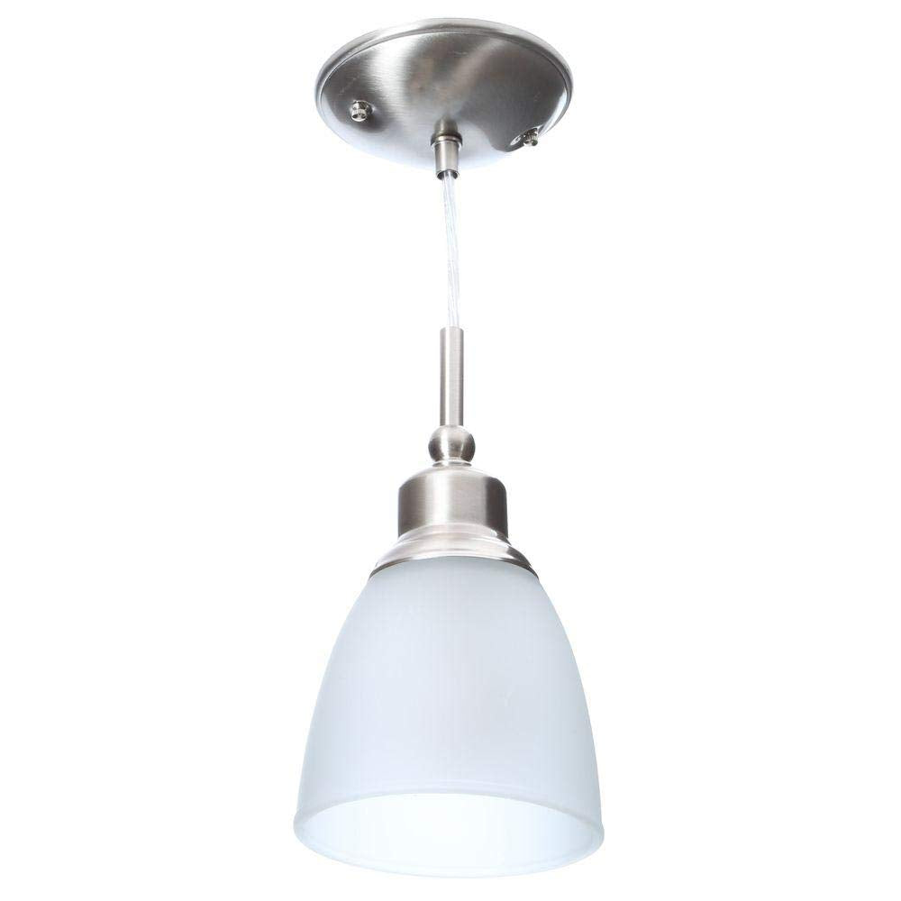 Commercial Electric 1-Light Brushed Nickel Mini-Pendant (3-Pack ) - Like New
