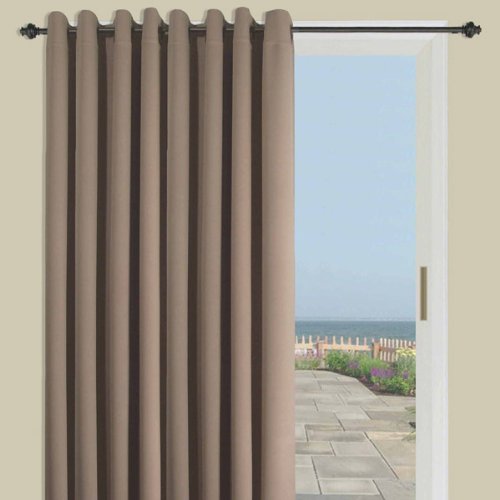 Ricardo Ultimate Blackout Grommet Patio Panel with Wand, 112" x 84", Sand