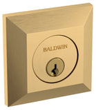 Baldwin 8254044 Baldwin 8254 Square Solid Brass Single Cylinder Keyed Entry Deadbolt from The Estate Collection