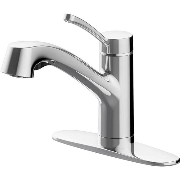 McKenna Single-Handle Pull-Out Sprayer Kitchen Faucet in Chrome with TurboSpray and Fastmount