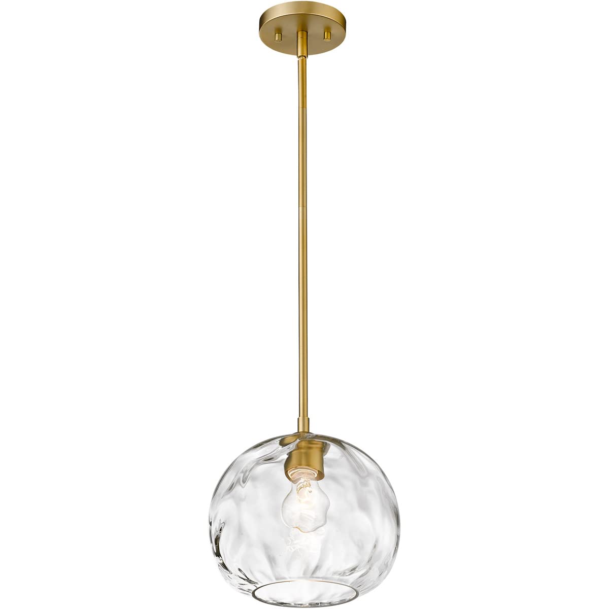 Z-Lite 490P10-OBR Chloe - 1 Light Pendant in Urban Style - 10 Inches Wide by 10 Inches High, Finish Color: Olde Brass