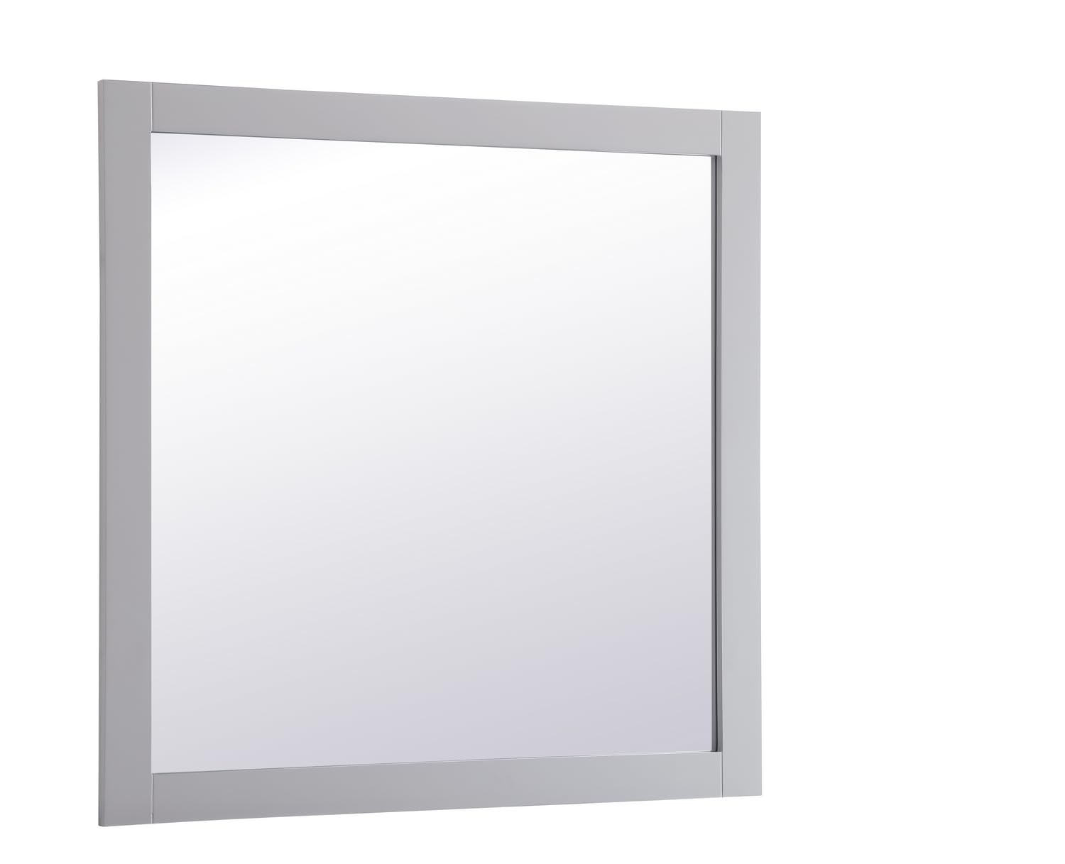 Elegant Decor Aqua Square Vanity Mirror 36 inch in Grey