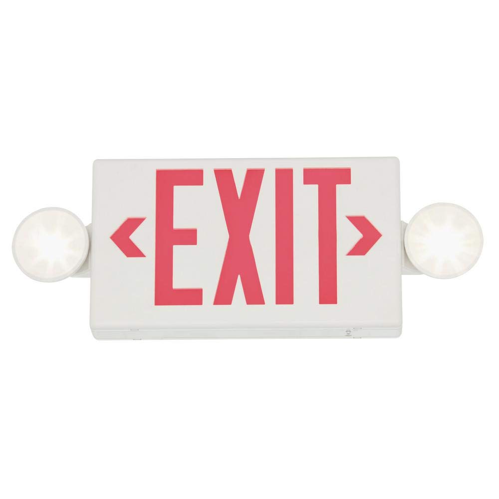 Sure-lites Lpxc25 Universal Emergency Exit Light, White/red, 60 Hz