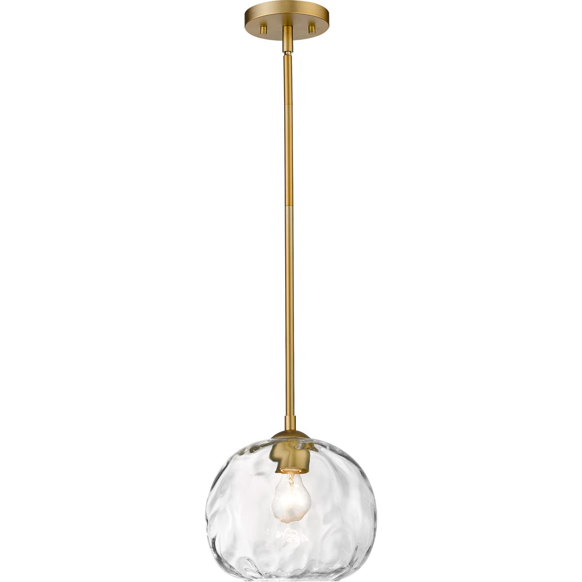 Z-Lite 490P10-OBR Chloe - 1 Light Pendant in Urban Style - 10 Inches Wide by 10 Inches High, Finish Color: Olde Brass