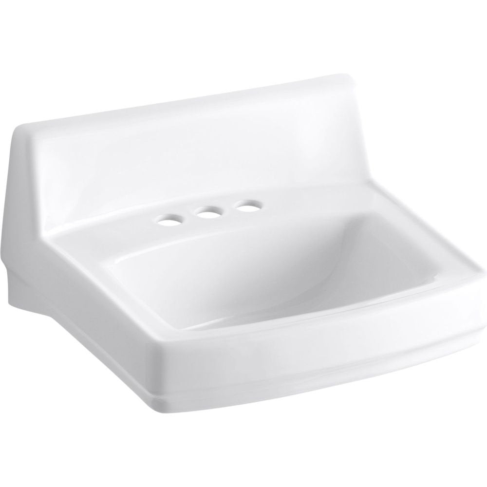 KOHLER K-2032-0 Greenwich Wall-Mount Bathroom Sink, White