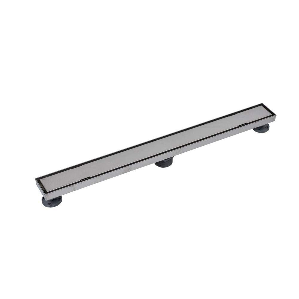 Designline 32 in. Linear Shower Drain Tile-in Grate in Stainless Steel