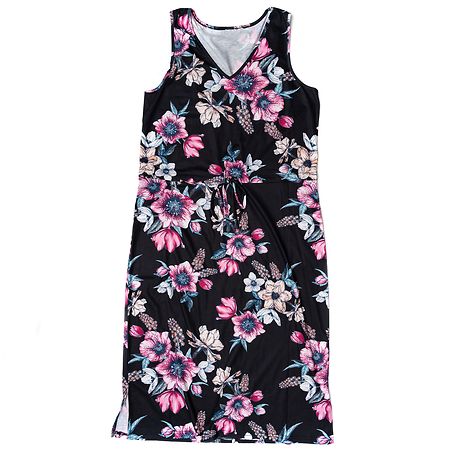 West Loop Women's Floral Printed Drawstring Dress - Medium 1.0 ea