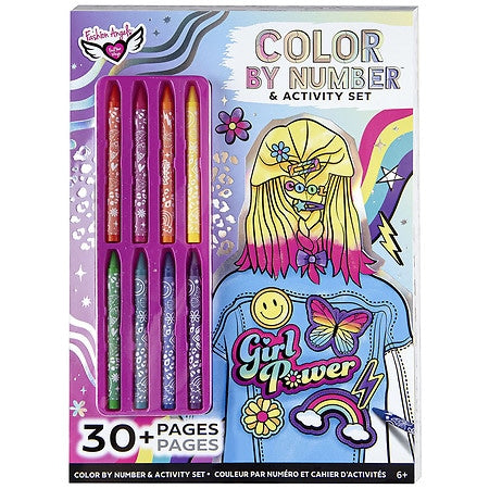 Fashion Angels Color By Number & Activity Set