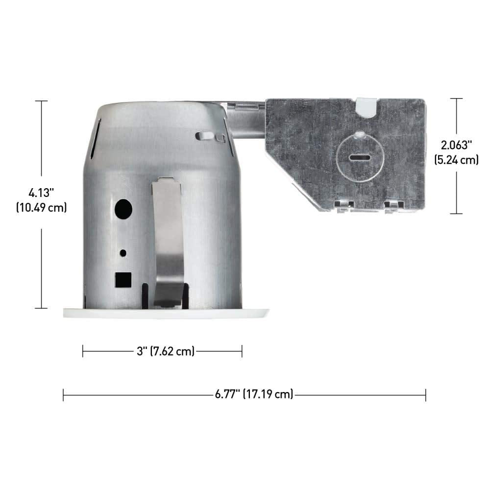 Commercial Electric 3 in. New Construction or Remodel Recessed Kit with LED Bulb