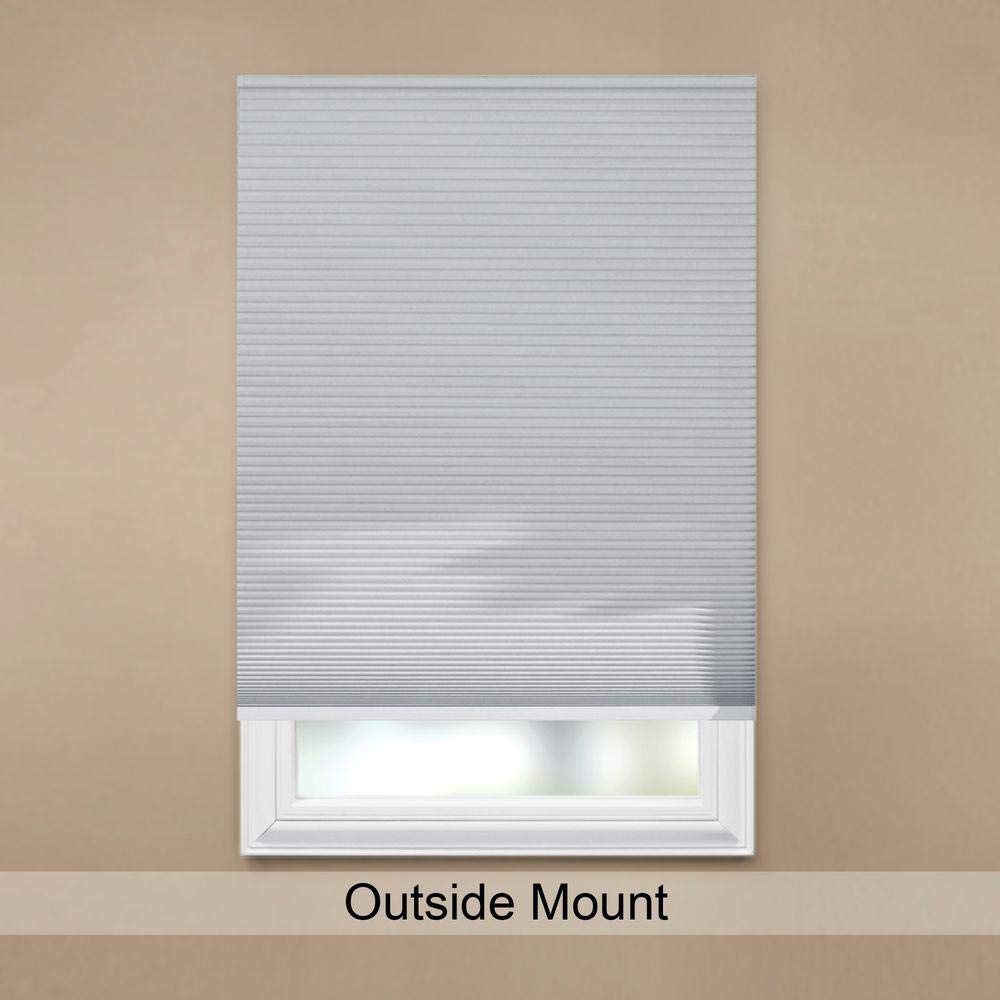 Cut-to-Width Shadow White 9/16 in. Blackout Cordless Cellular Shade - 35 in. W x 48 in. L