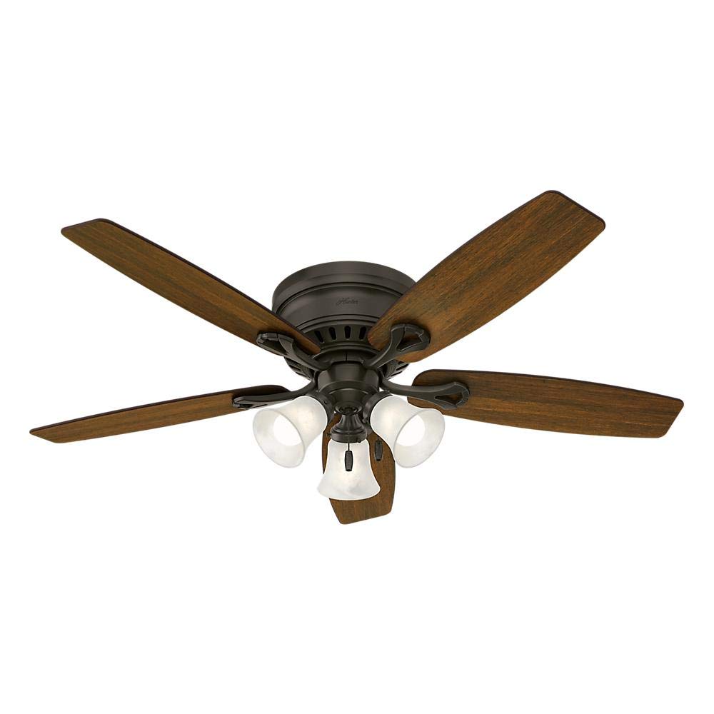 Hunter 52016 Oakhurst 52 in. LED Indoor Low Profile New Bronze Ceiling Fan