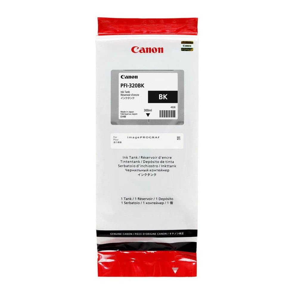 Canon PFI-320 130ml Ink Tank Complete Set in Retail Packaging, for TM-300 TM-305 TM-200 TM-205 Printers