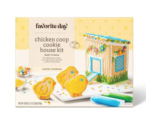 Cookie House Decorating Kit - Chicken Coop Cookie kit and Cookies