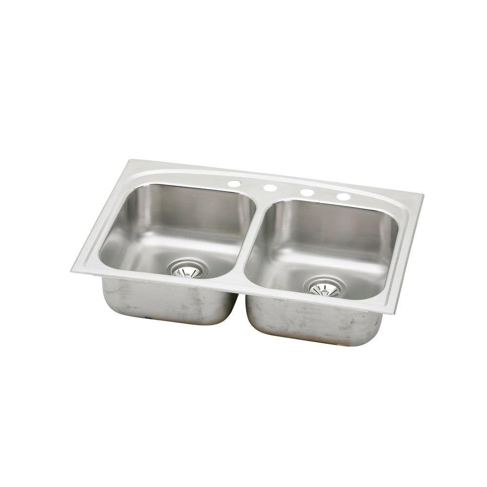 HDDB332294 33IN 4-H DBL BWL SINK SS