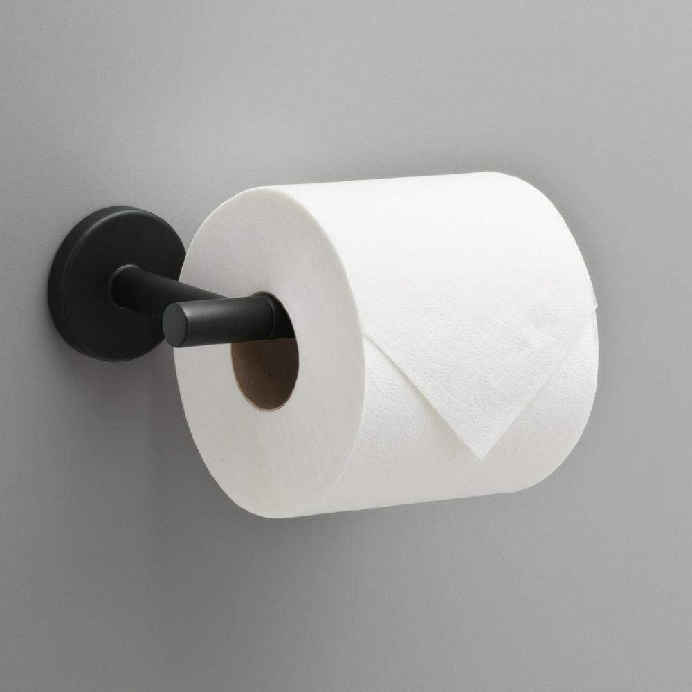 Delta Lyndall Single Post Toilet Paper Holder in Matte Black