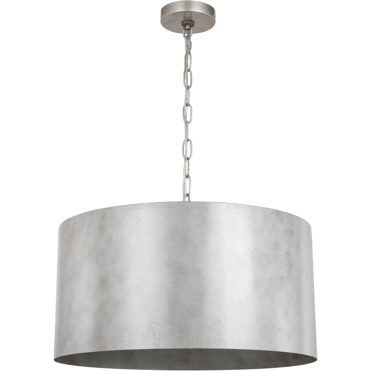 Living District Miro 3-Light Mid-Century Metal Pendant in Vintage Silver - Like New