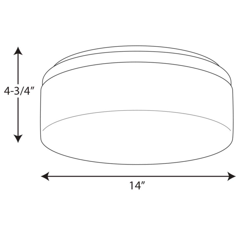 Progress Lighting P3911-09 2-Light Close to Ceiling with Etched White Opal Diffuser, Brushed Nickel