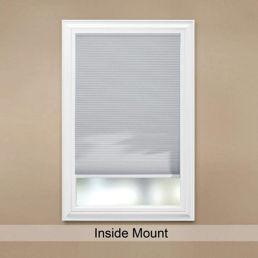 Cut-to-Width Shadow White 9/16 in. Blackout Cordless Cellular Shade - 35 in. W x 48 in. L