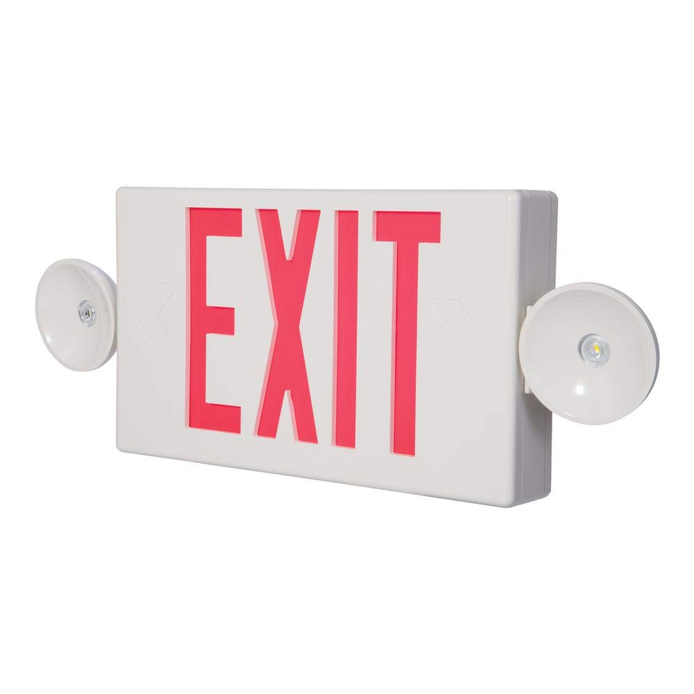 Sure-lites Lpxc25 Universal Emergency Exit Light, White/red, 60 Hz