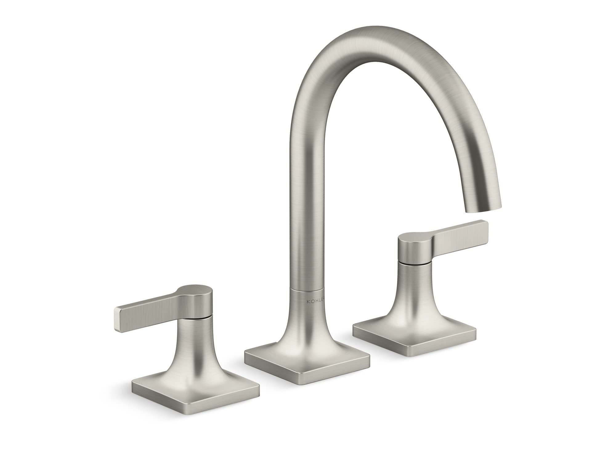 Kohler T28131-4-BN Venza Deck-Mount Bath Faucet Trim, Vibrant Brushed Nickel