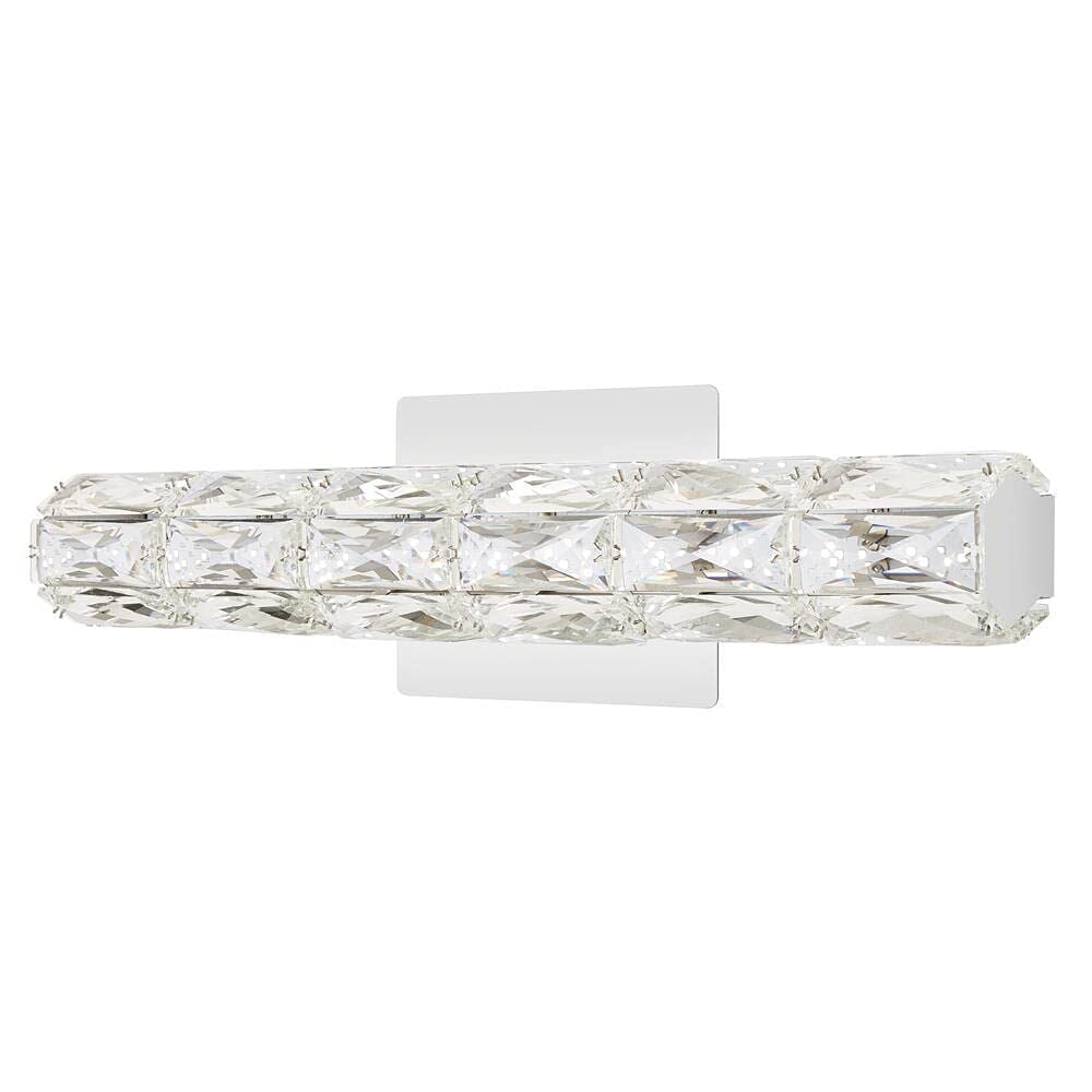 Keighley 24 in. Chrome LED Crystal Vanity Light Bar