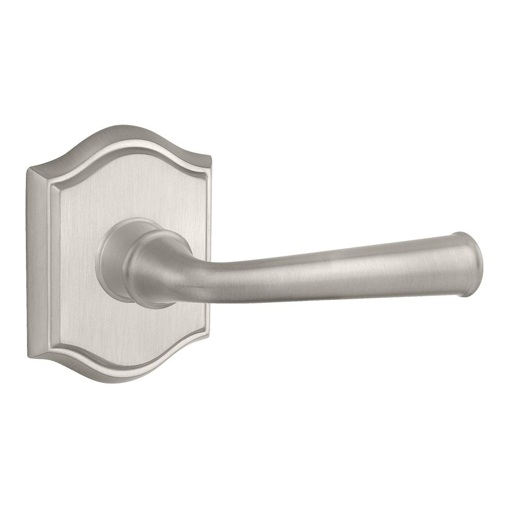 Baldwin PSFEDTAR150 Reserve Passage Federal with Traditional Arch Rose in Satin Nickel Finish