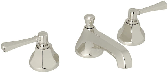 Rohl WE2302LMPN2 Polished Nickel Wellsford Widespread Bathroom Faucet - Includes Pop-Up Drain