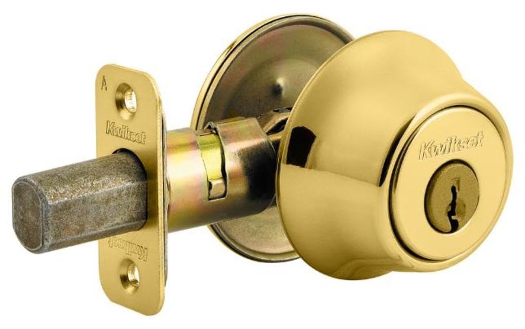 Kwikset 660-S 660 Series Deadbolt Single Cylinder Deadbolt with Smartkey - Satin Nickel