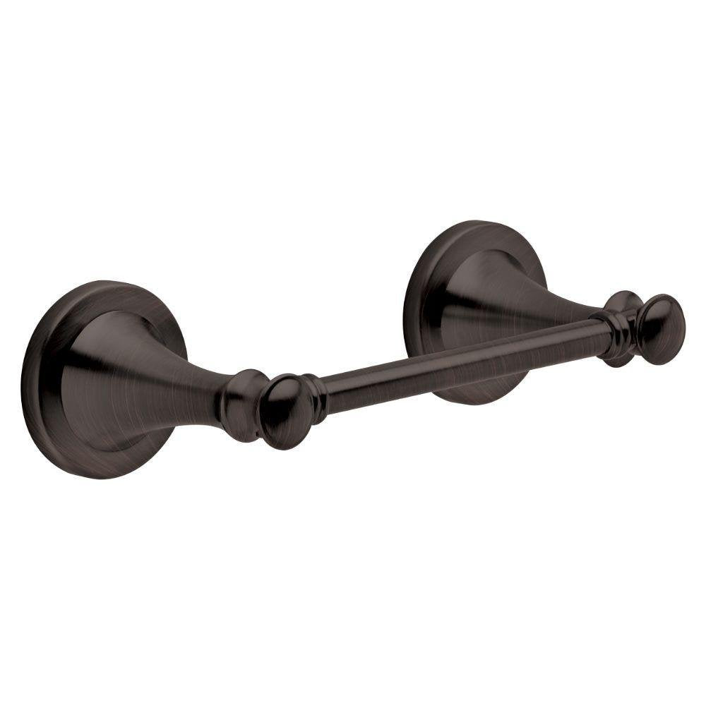 Delta Silverton Pivoting Toilet Paper Holder in SpotShield Venetian Bronze