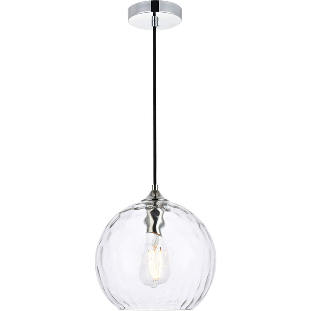 Living District Cashel 10 inch Light Chrome Pendant