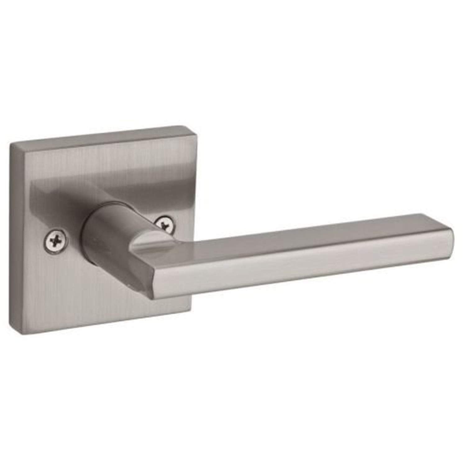 Kwikset 968HFLSQT-15 Halifax Square Interior Dummy Handleset Trim Satin Nickel Finish