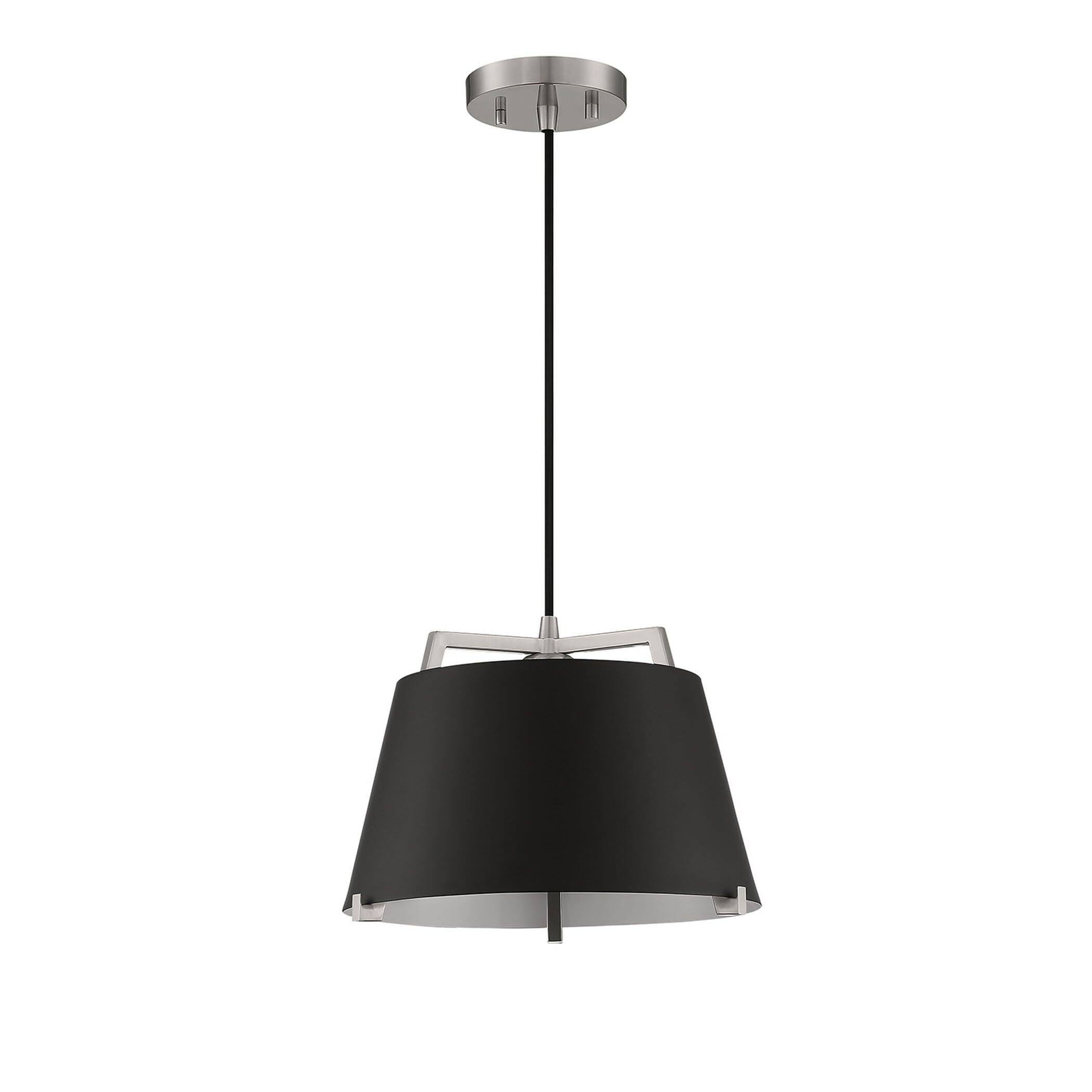 Sky - 1 Light Pendant-127.5 Inches Tall and 12.4 Inches Wide-Black/Brass Finish