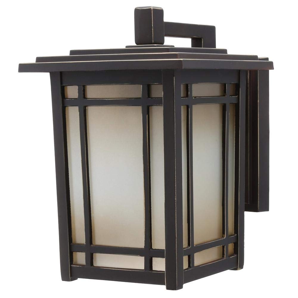 Home Decorators Collection Port Oxford 1-Light Outdoor Oil Rubbed Chestnut Wall Lantern