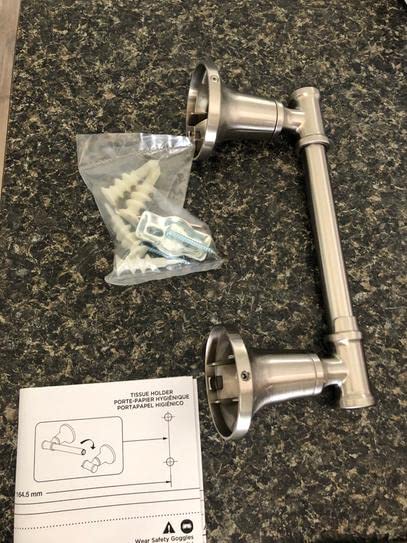 Delta Chamberlain Pivot Arm Toilet Paper Holder in SpotShield Brushed Nickel