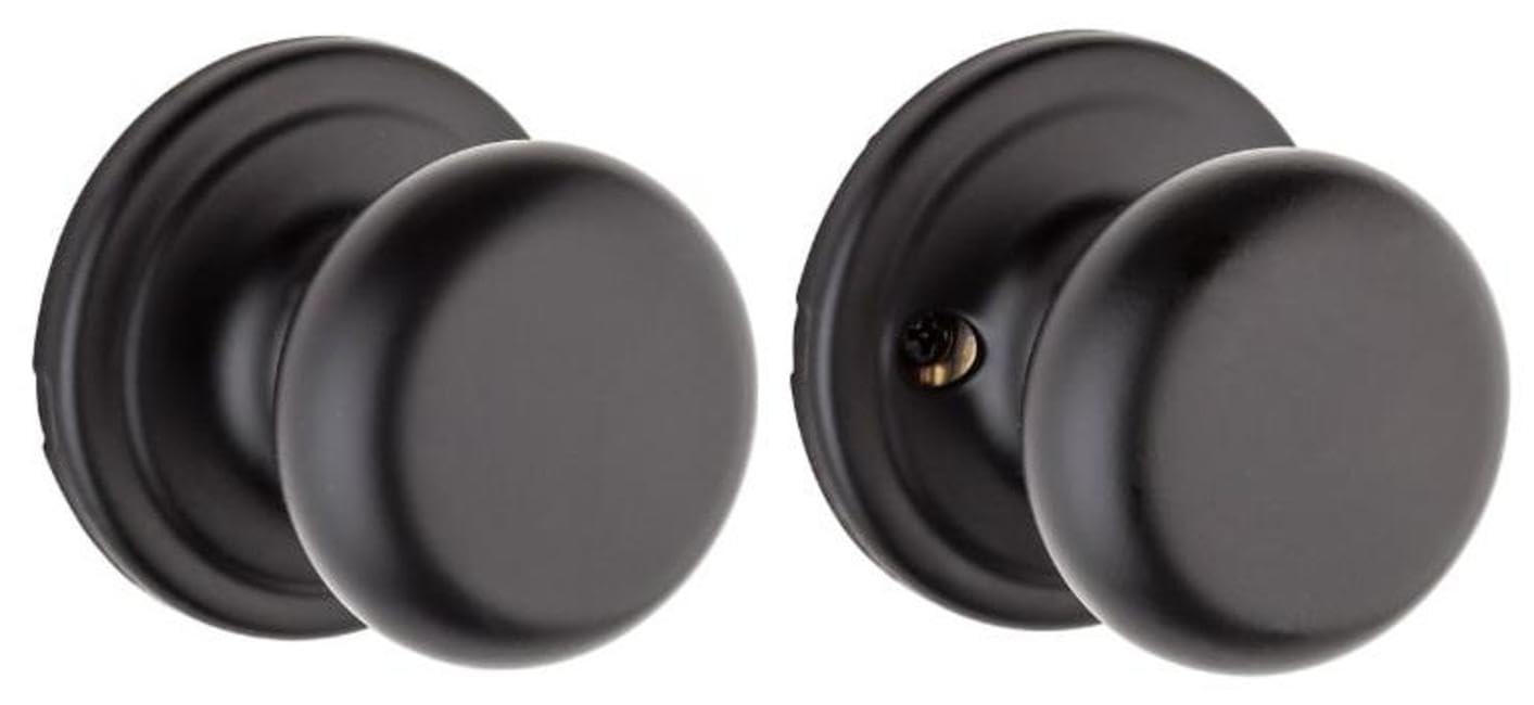 Kwikset 720H Hancock Passage Door Knob Set - Polished Brass