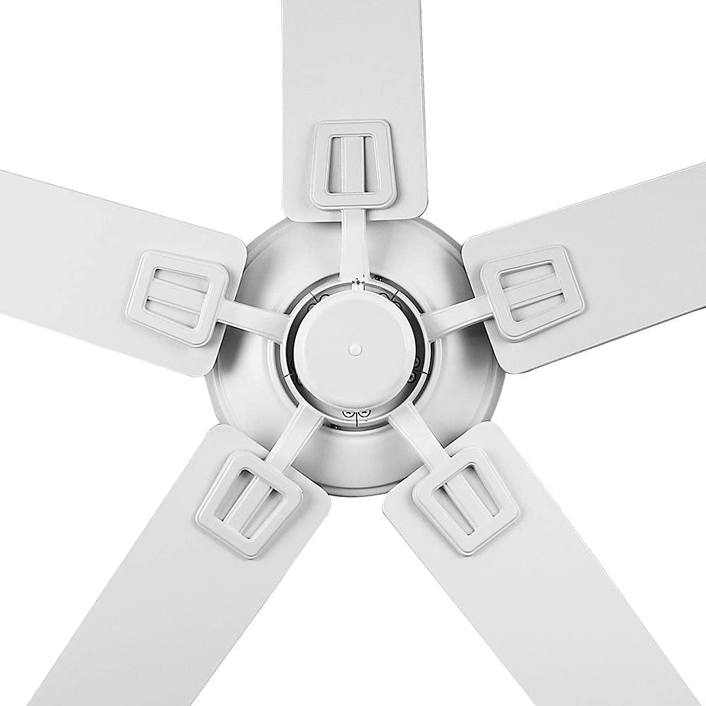 Bayfield 52 in. Indoor Matte White Dry Rated Downrod Ceiling Fan with 5 Reversible Blades